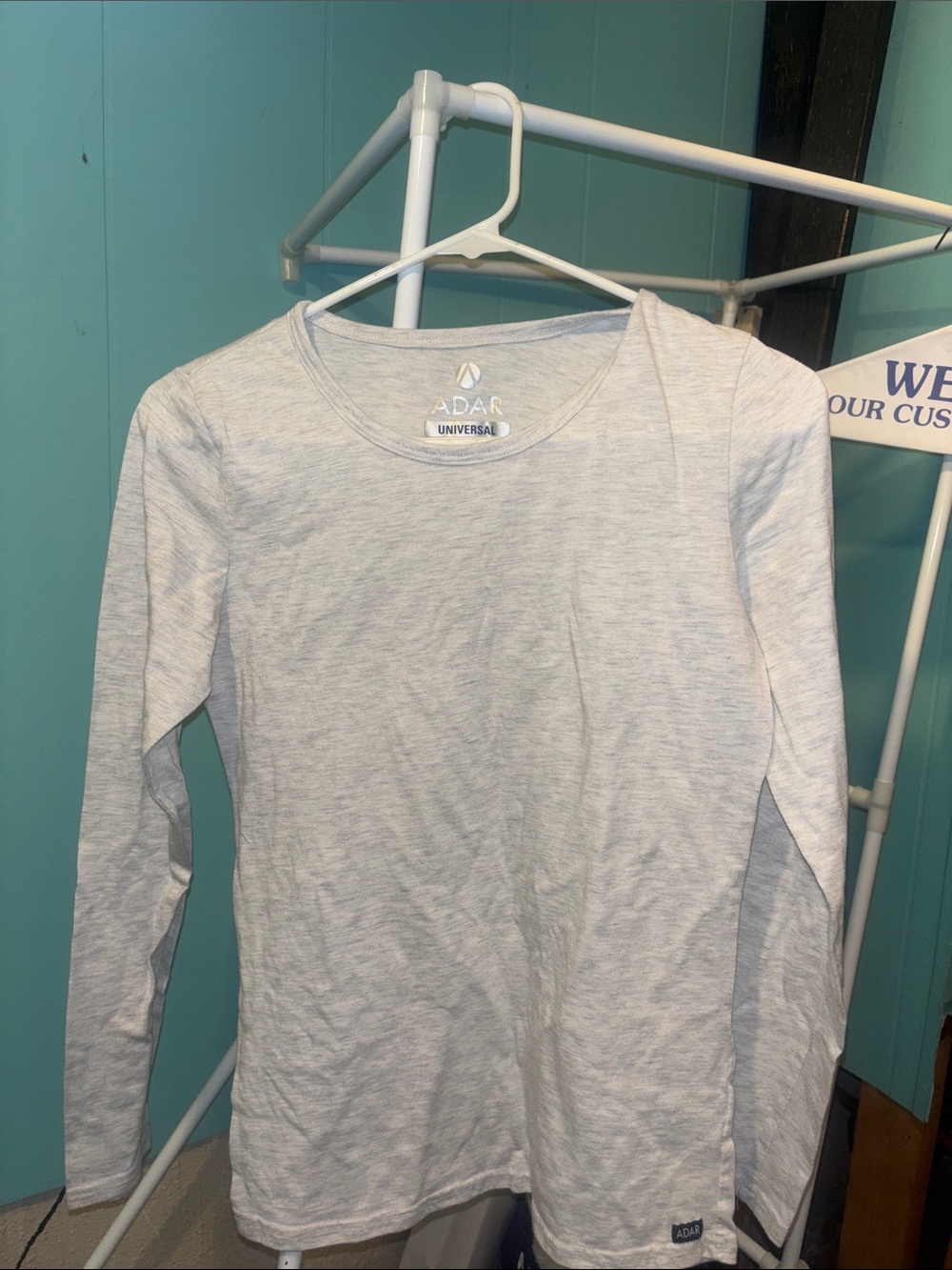 ADAR Universal Light Gray Long Sleeve Tee